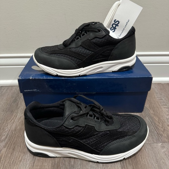 SAS Shoes - SAS Tour Mesh Nova Black Comfort Walking Sneakers